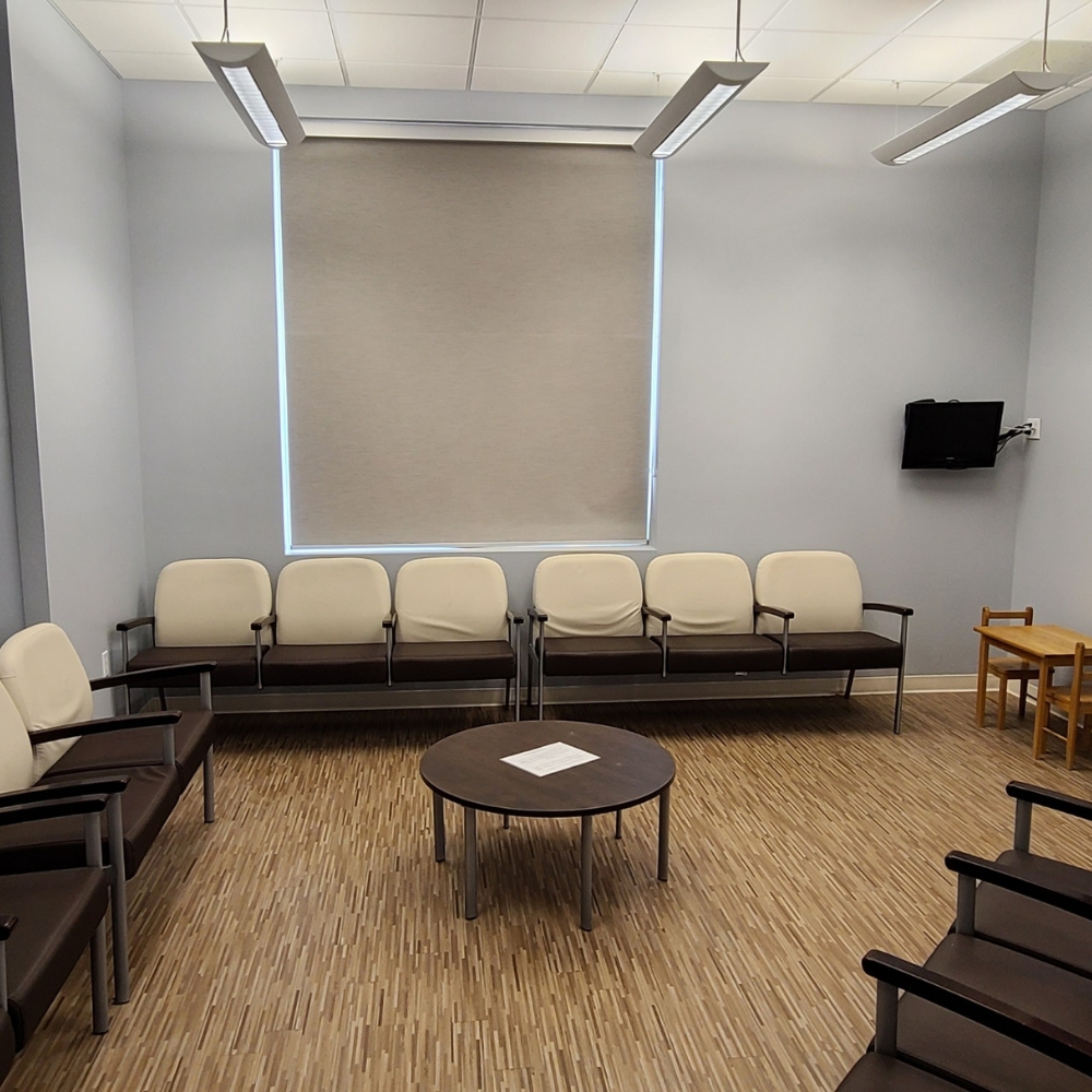 Interior waiting room of Petrolia Dentistry clinic